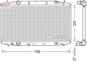 DRM40041 Chladič, chlazení motoru DENSO