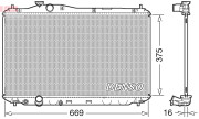 DRM40042 Chladič, chlazení motoru DENSO