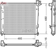 DRM41008 Chladič, chlazení motoru DENSO