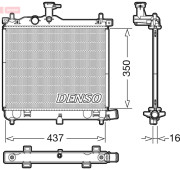 DRM41009 Chladič, chlazení motoru DENSO