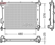 DRM41011 Chladič, chlazení motoru DENSO