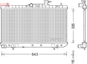 DRM41014 Chladič, chlazení motoru DENSO