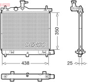 DRM41021 Chladič, chlazení motoru DENSO