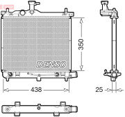 DRM41023 Chladič, chlazení motoru DENSO