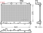 DRM41026 Chladič, chlazení motoru DENSO