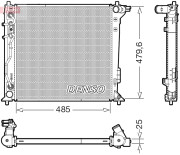 DRM41030 Chladič, chlazení motoru DENSO