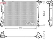 DRM41036 Chladič, chlazení motoru DENSO