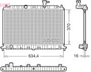 DRM43009 Chladič, chlazení motoru DENSO