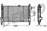 DRM44003 Chladič, chlazení motoru DENSO