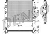 DRM44008 Chladič, chlazení motoru DENSO