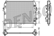 DRM44009 Chladič, chlazení motoru DENSO