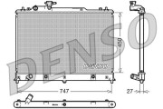 DRM44025 Chladič, chlazení motoru DENSO