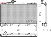 DRM44036 Chladič, chlazení motoru DENSO