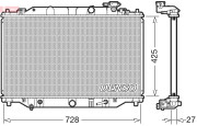 DRM44041 Chladič, chlazení motoru DENSO