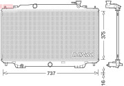 DRM44042 Chladič, chlazení motoru DENSO