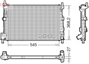 DRM44045 Chladič, chlazení motoru DENSO