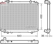 DRM44047 Chladič, chlazení motoru DENSO