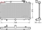 DRM44048 Chladič, chlazení motoru DENSO