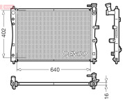 DRM45005 Chladič, chlazení motoru DENSO