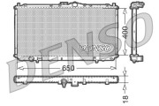 DRM45010 Chladič, chlazení motoru DENSO