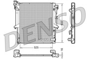 DRM45018 Chladič, chlazení motoru DENSO