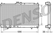 DRM45022 Chladič, chlazení motoru DENSO