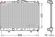 DRM45051 Chladič, chlazení motoru DENSO