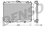 DRM46016 Chladič, chlazení motoru DENSO