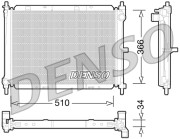 DRM46038 Chladič, chlazení motoru DENSO