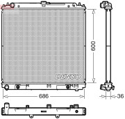 DRM46042 Chladič, chlazení motoru DENSO