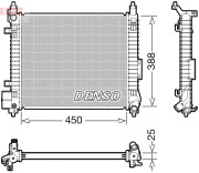 DRM46061 Chladič, chlazení motoru DENSO