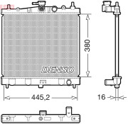 DRM46067 Chladič, chlazení motoru DENSO