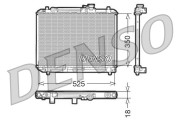 DRM47001 Chladič, chlazení motoru DENSO