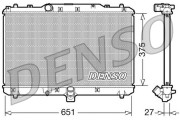 DRM47022 Chladič, chlazení motoru DENSO