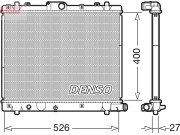 DRM47036 Chladič, chlazení motoru DENSO