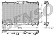 DRM50016 Chladič, chlazení motoru DENSO