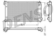 DRM50019 Chladič, chlazení motoru DENSO