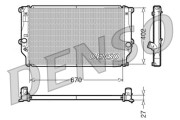 DRM50025 Chladič, chlazení motoru DENSO