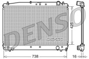 DRM50033 Chladič, chlazení motoru DENSO