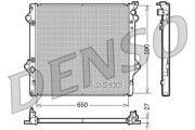 DRM50047 Chladič, chlazení motoru DENSO