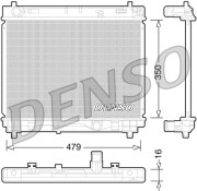 DRM50059 Chladič, chlazení motoru DENSO