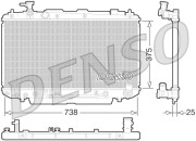 DRM50065 Chladič, chlazení motoru DENSO