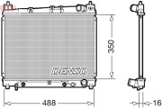 DRM50080 Chladič, chlazení motoru DENSO