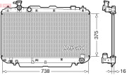 DRM50083 Chladič, chlazení motoru DENSO