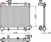 DRM50086 Chladič, chlazení motoru DENSO