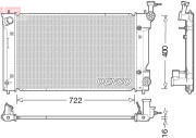 DRM50098 Chladič, chlazení motoru DENSO