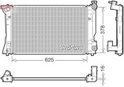 DRM50118 Chladič, chlazení motoru DENSO