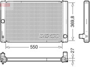 DRM50123 Chladič, chlazení motoru DENSO