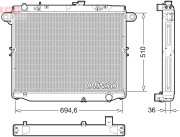 DRM50139 Chladič, chlazení motoru DENSO