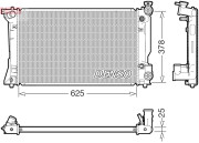 DRM50145 Chladič, chlazení motoru DENSO